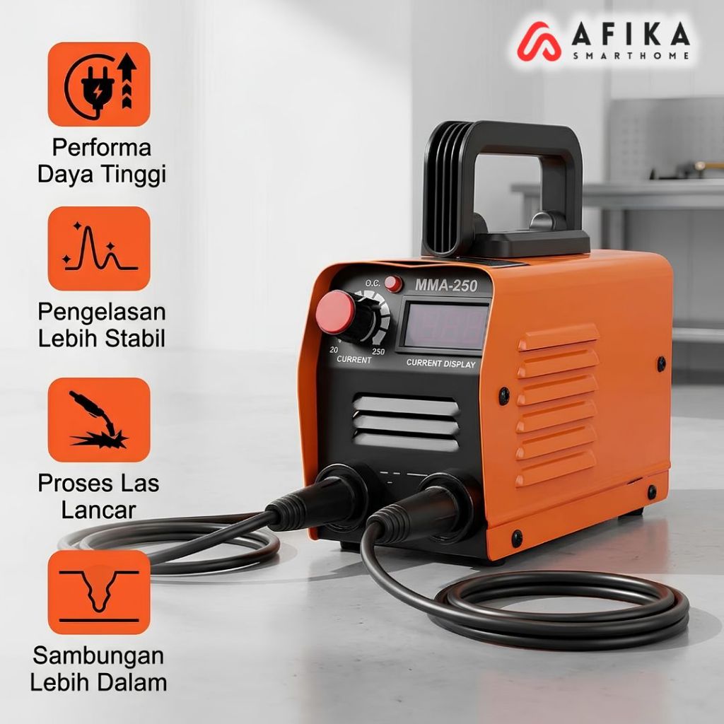 Mesin Las Inverter IGBT 120A Mini Portable Alat Las Listrik Trafo Las Listrik Rumah Tangga Lengkap A