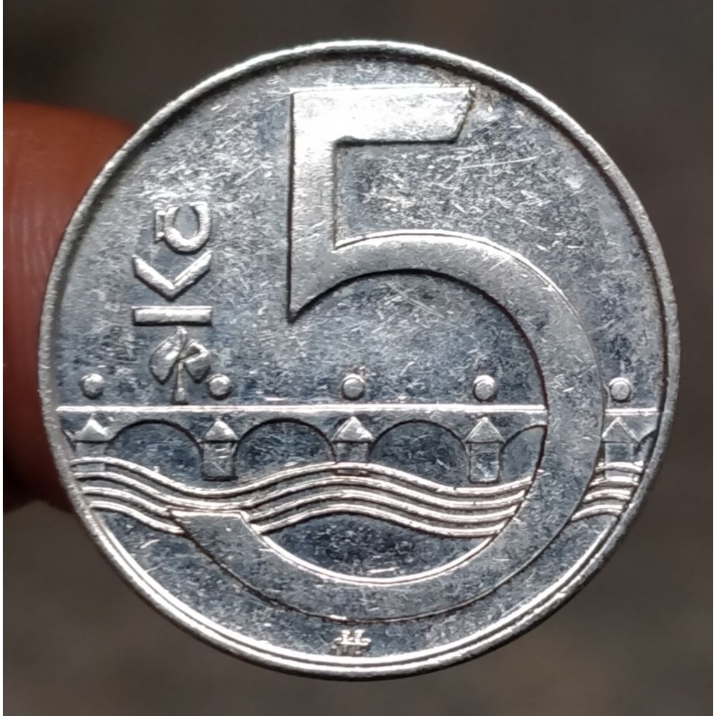 Koin Kuno Ceko 5 Korun tahun 2009