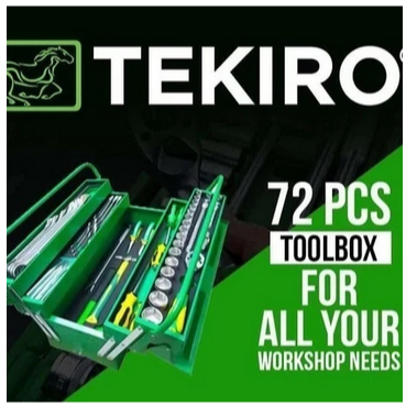 Tekiro Tool Box Set 72 PCS / Mekanik Tools 72 PCS PRODUK DIJAMIN ASLI/ORIGINAL TEKIRO