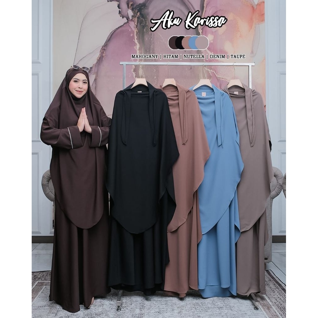 SETELAN GAMIS HIJAB WANITA TERBARU KHAULINA BY AKU KARISSA