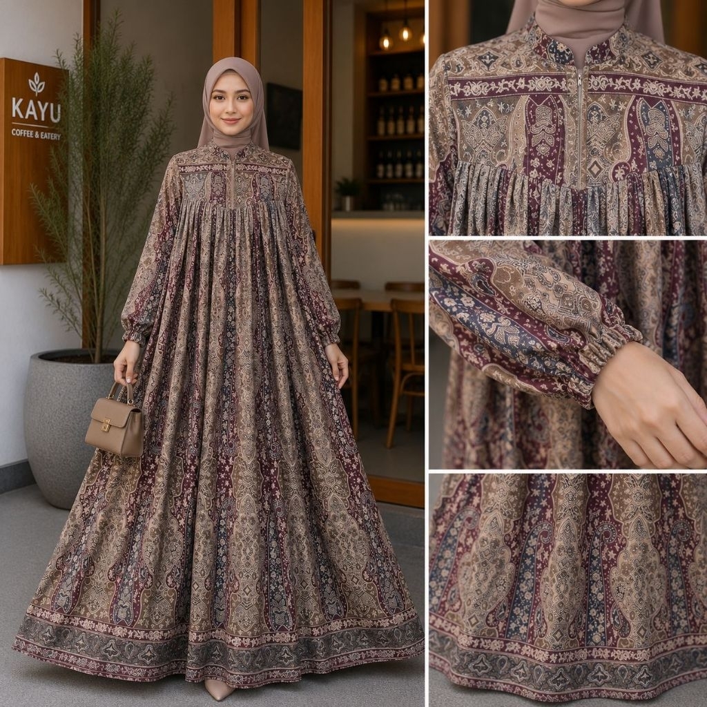 AISHA DRESS By ZIYA DAILY FASHION ~ Gamis Lebaran Rayon Premium terbaru