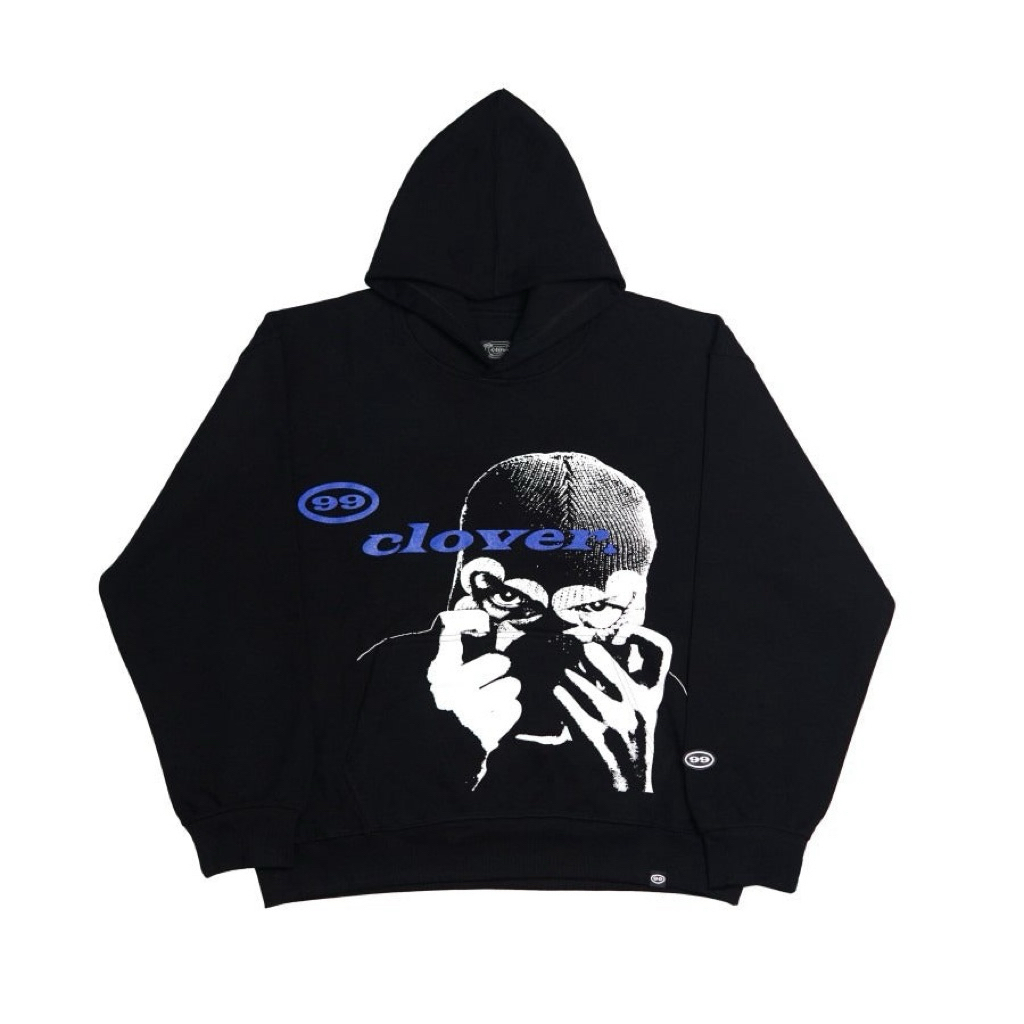 99CLOVER - CLOVER VISION BLACK/PURPLE HOODIE