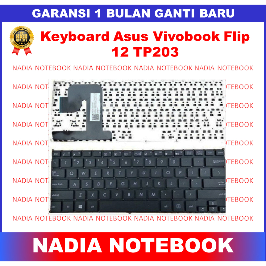 Keyboard Asus Vivobook Flip 12 TP203 TP203MAH TP203N TP203NA TP203NAH