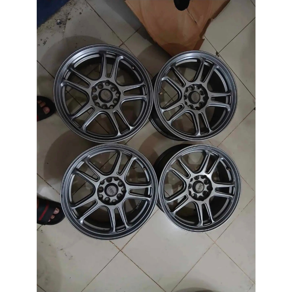 Velg mobil second NX SPO HSR R17 lebar 7,5 10X100/114,3 ET GREY