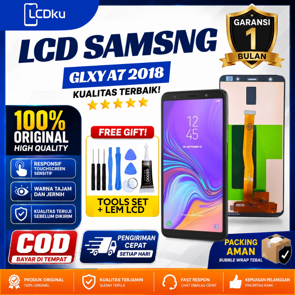 LCD SAMSUNG A750 (GALAXY A7 2018) ORIGINAL