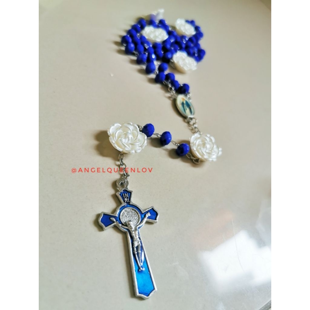 Kalung Rosario Katolik Maria Mawar