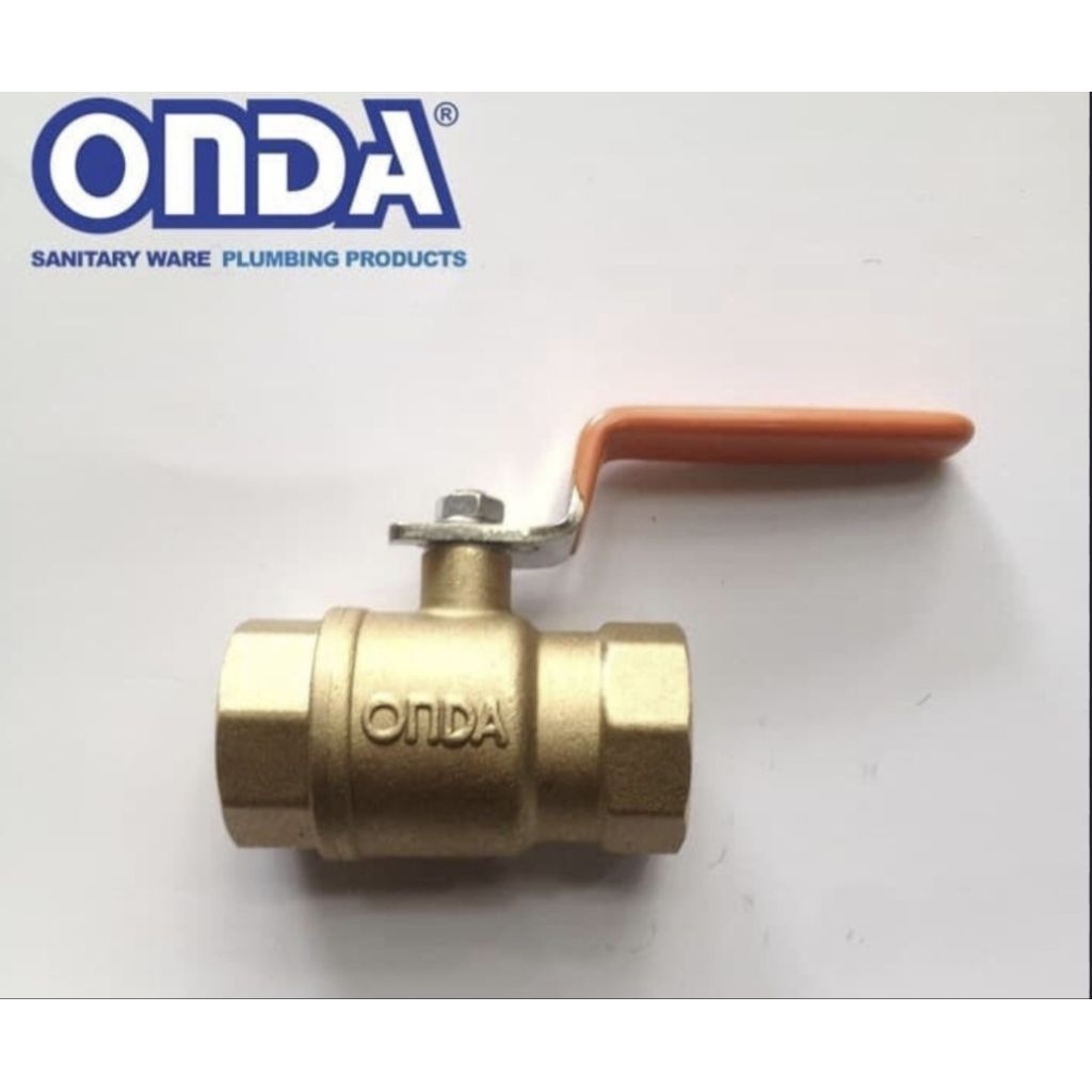 Ball Valve Drat 11/2in Onda Kuningan / Stop Kran 11/2 Onda