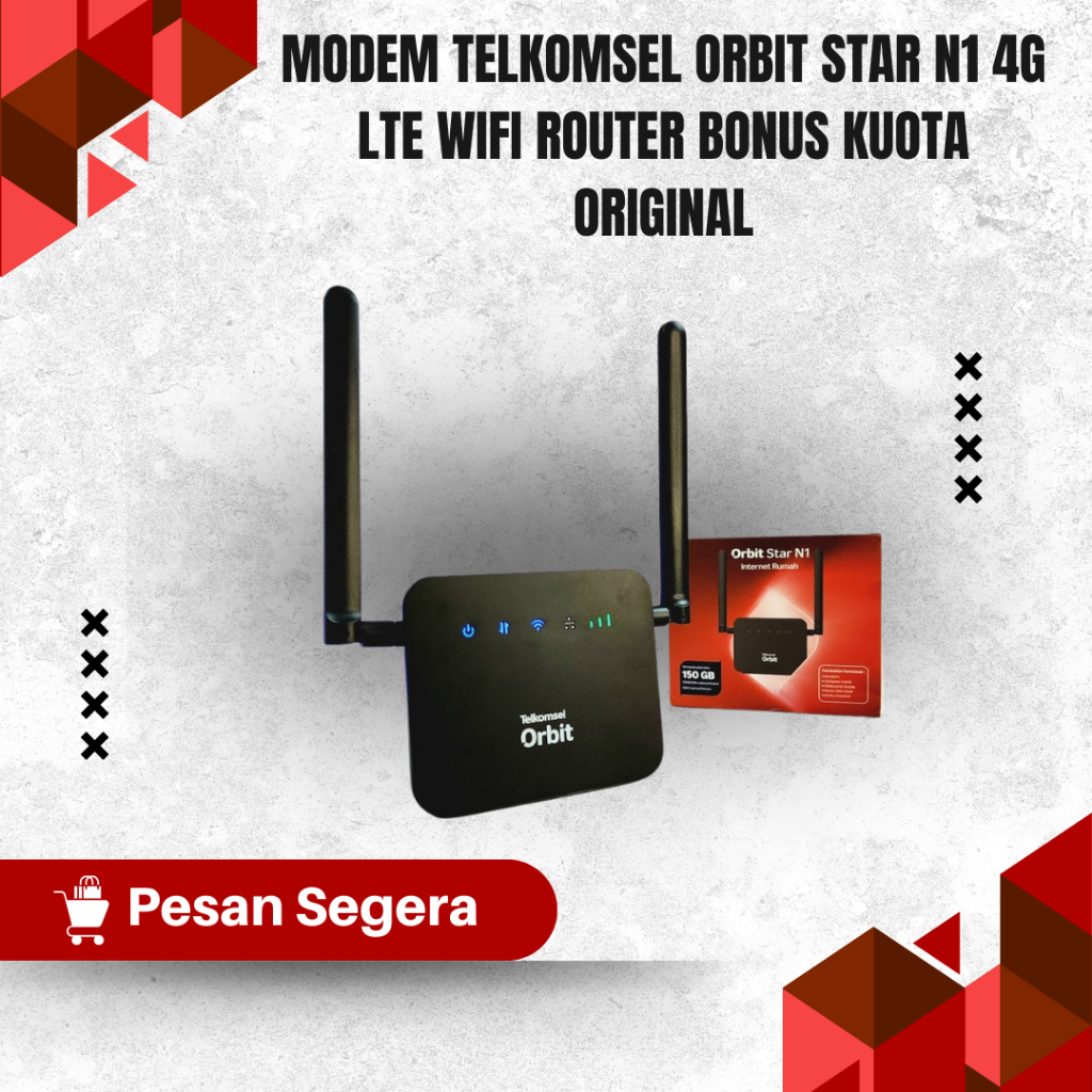 Modem Telkomsel Orbit Star N1 4G LTE WiFi Router Bonus Kuota Original