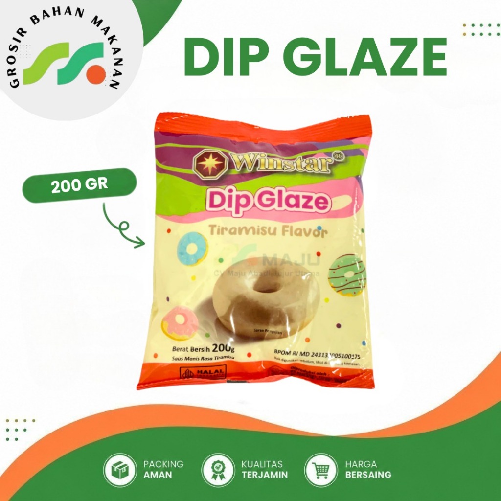 WINSTAR DIP GLAZE TIRAMISU ECO 200GR PER PCS