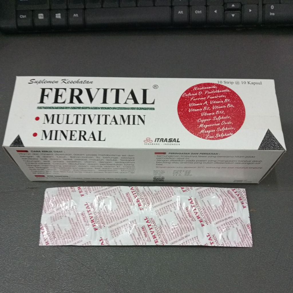 Fervital tablet 1 strip 10 tablet original