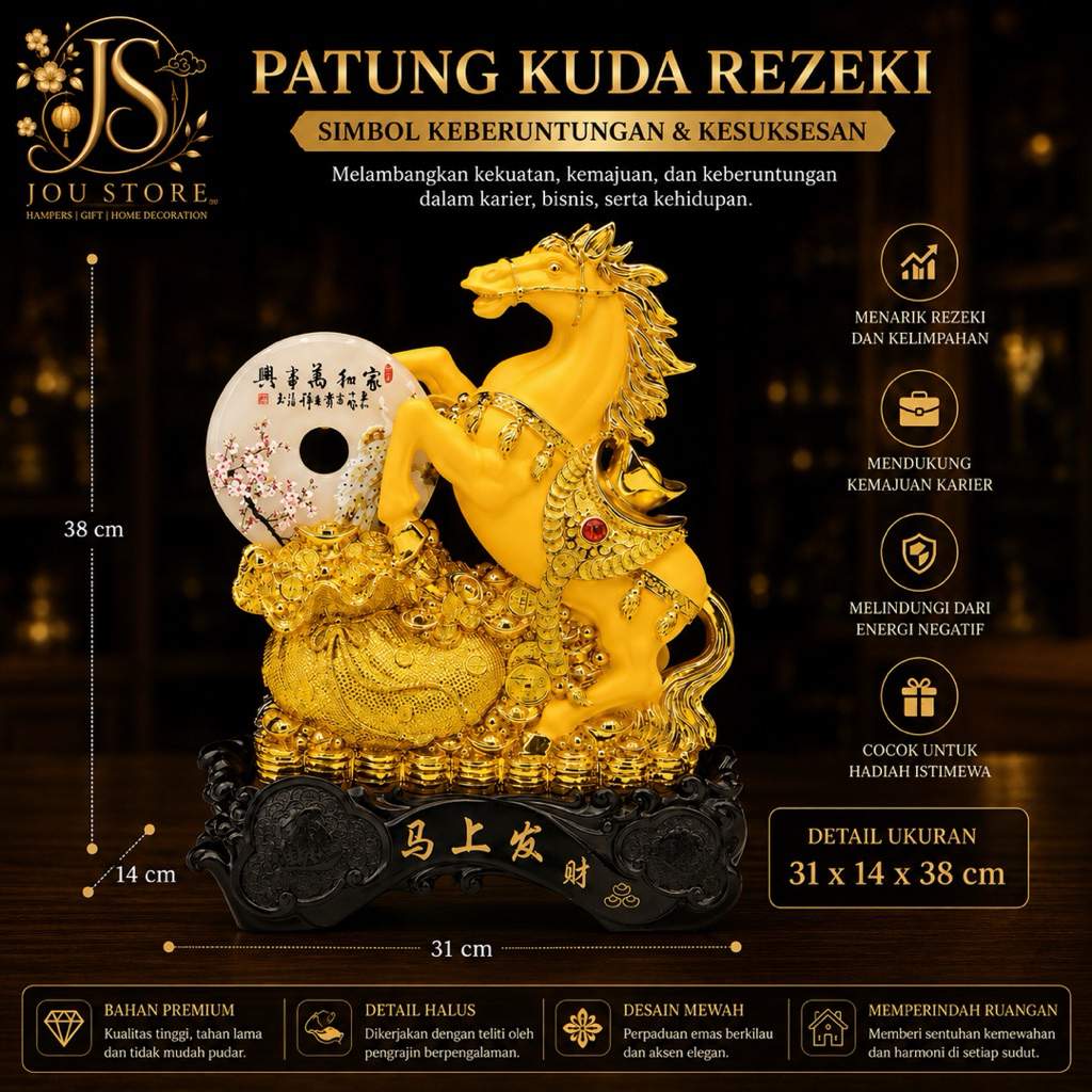 HIASAN KUDA PATUNG KUDA PAJANGAN Kuda Pajangan  Fengshui Kuda Pajangan 8 Kuda ikan koi Pajangan Feng