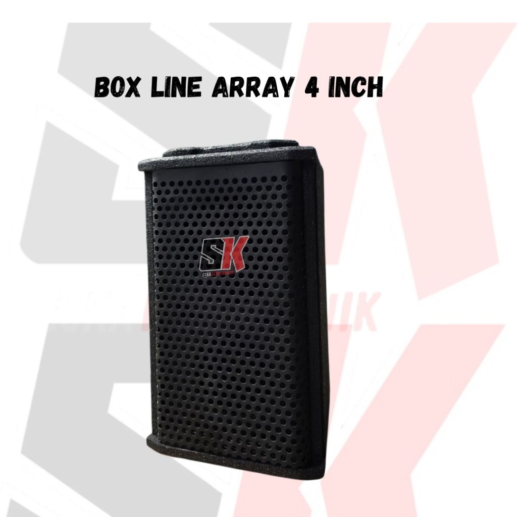 Box Line Array 4 inch bahan tebal texsture grill besi