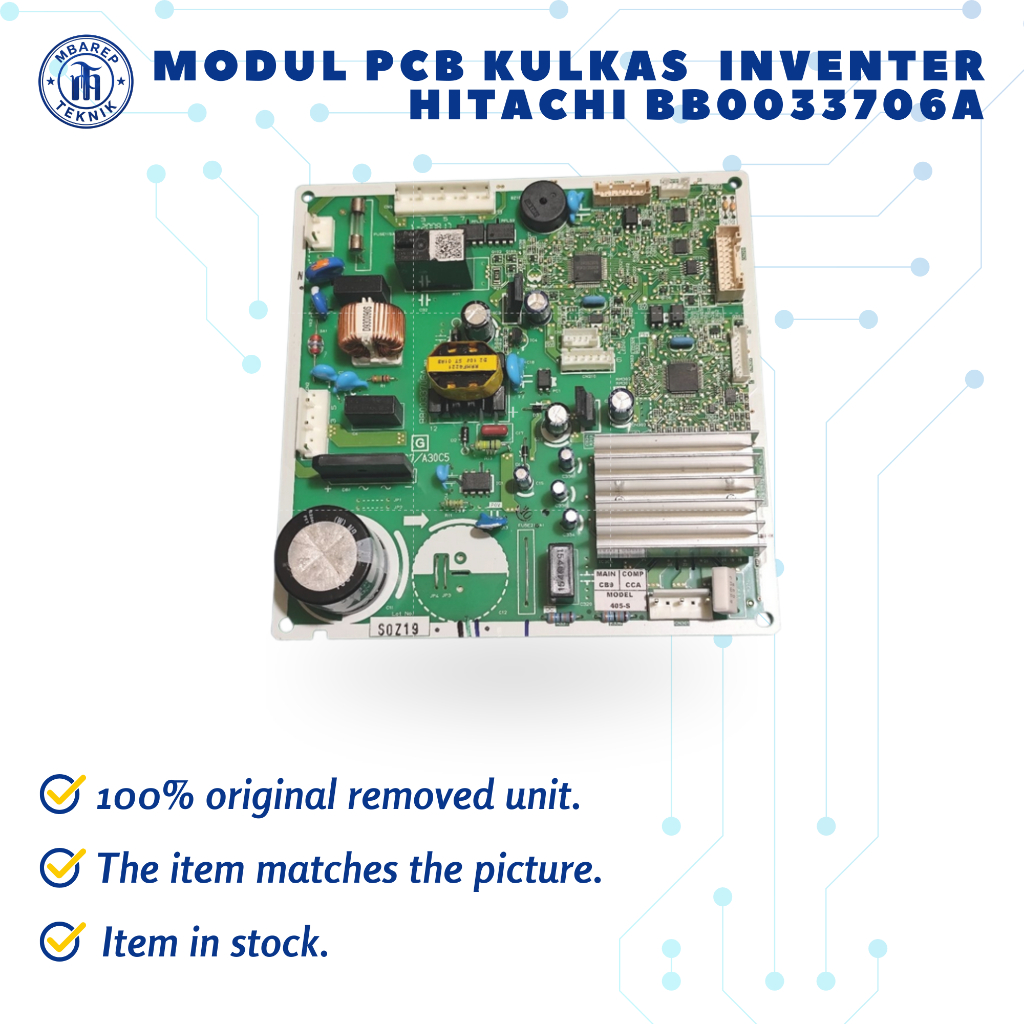 MODUL PCB KULKAS  INVENTER HITACHI BB0033706A