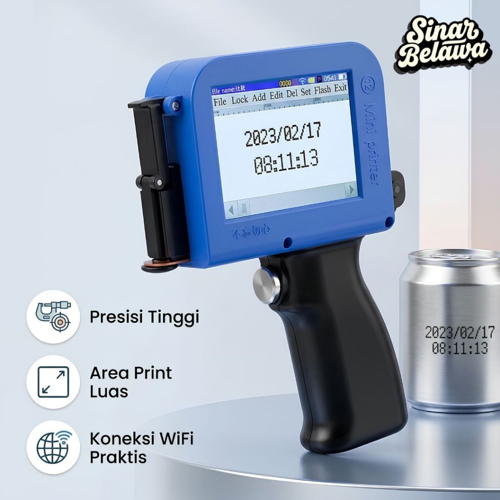 Mesin Printer Barcode Handheld Inkjet Printer WiFi Version