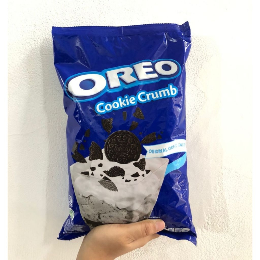 Oreo Crumb Cookie 1 KG - Bubuk Kasar Biskuit Asli, Tanpa Krim, Cocok untuk Toping
