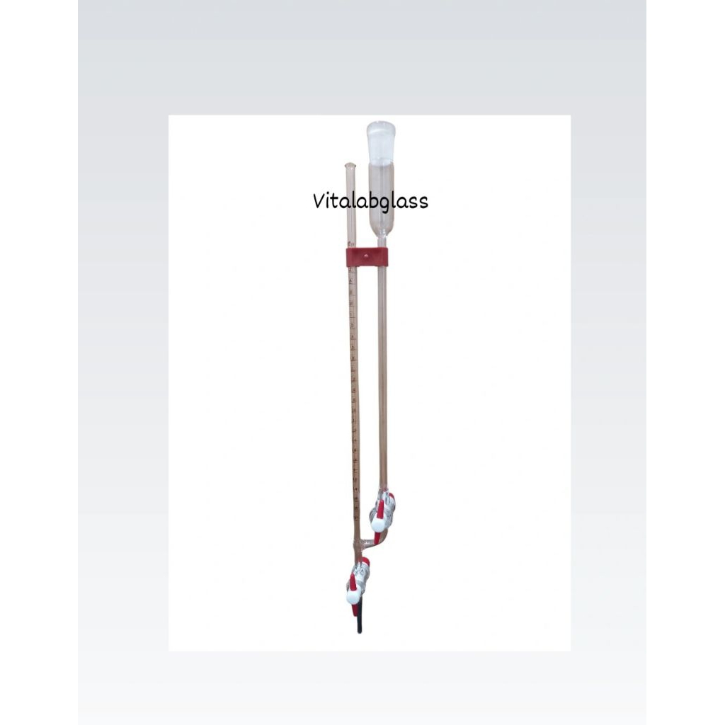 micro burette/ buret mikro 5 ml pyrex