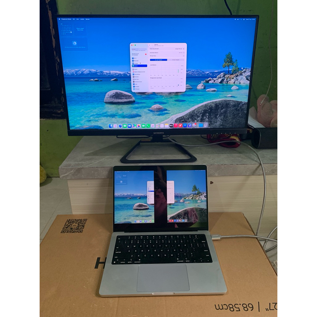 Paket Macbook Pro 14" M1 PRO 2021 16/512 + Monitor 27" 2K 165hz