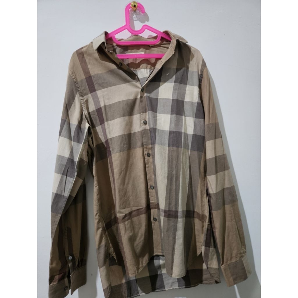 Kemeja Burberry Pria Original