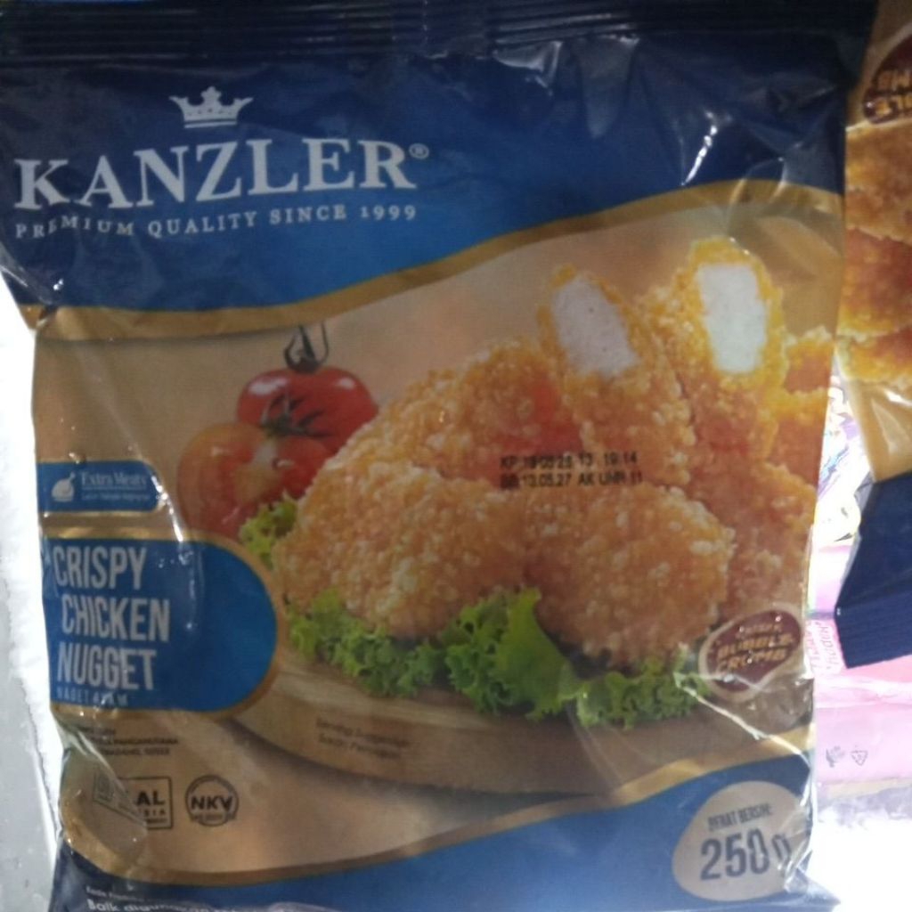 Nugget Ayam Kanzler Crispy 250 Gram dengan Crumb Berbuih, Lebih Garing