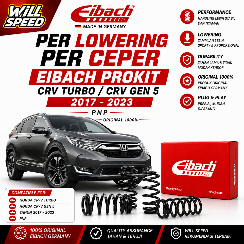 PER LOWERING PER CEPER EIBACH PROKIT CRV TURBO CRV GEN 5 2017-2023 EIBACH PROKIT