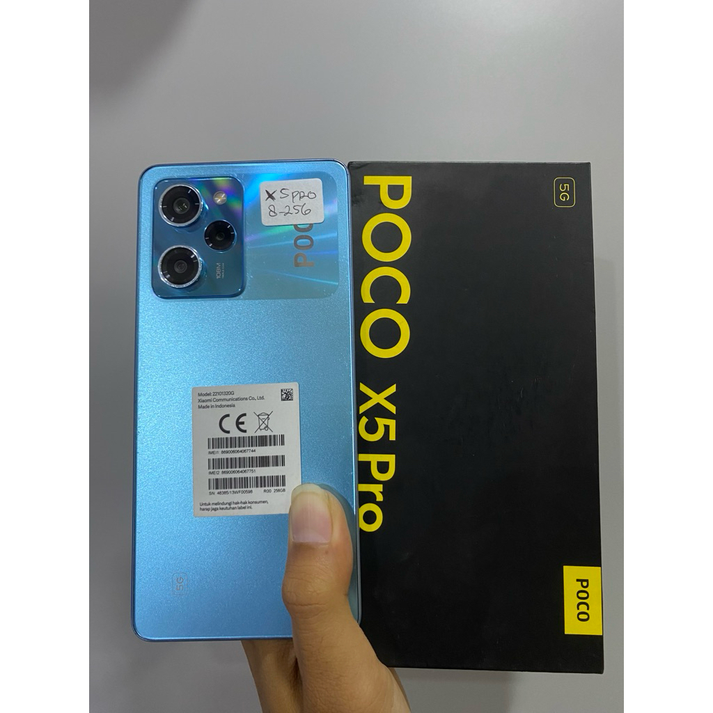 poco x5pro 5g ram 8/256 bekas second