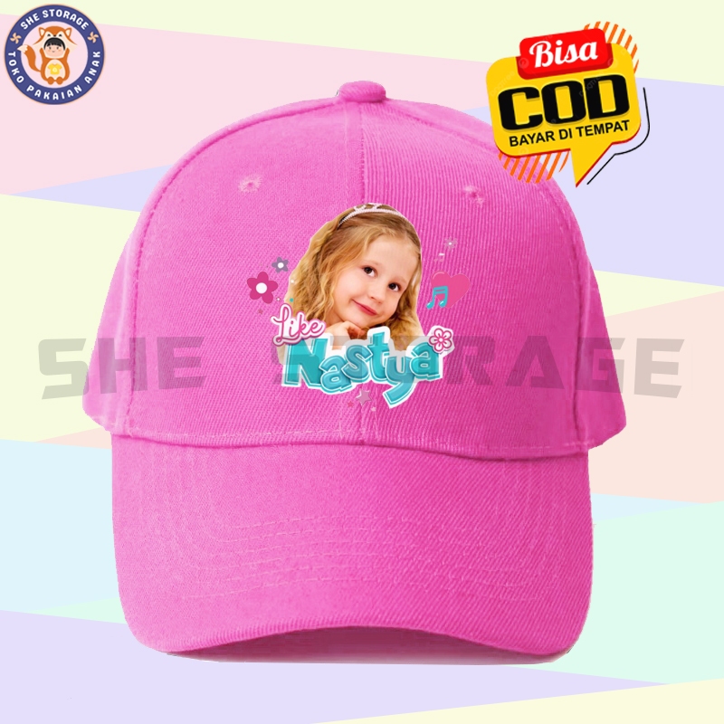 TOPI BASEBALL ANAK LIKE NASTYA YOUTUBER