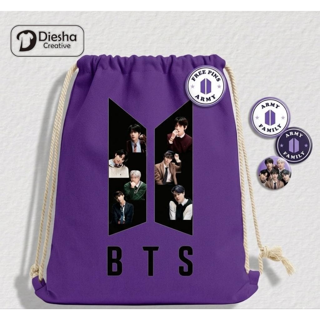 BTS ARIRANG Tas serut Tas slempang custom