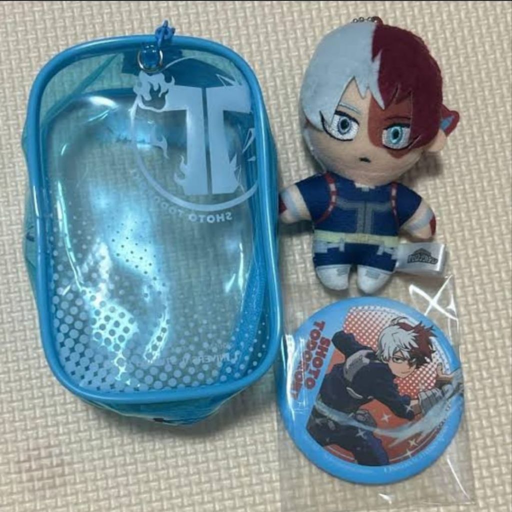 Todoroki Shoto Plush Bagde Pouch USJ EDITION MY HERO ACADEMIA Boku No Hero Academia