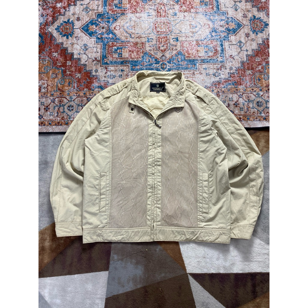 VINTAGE CASUAL JAKET UNIV CAMBRIDE PATTERN