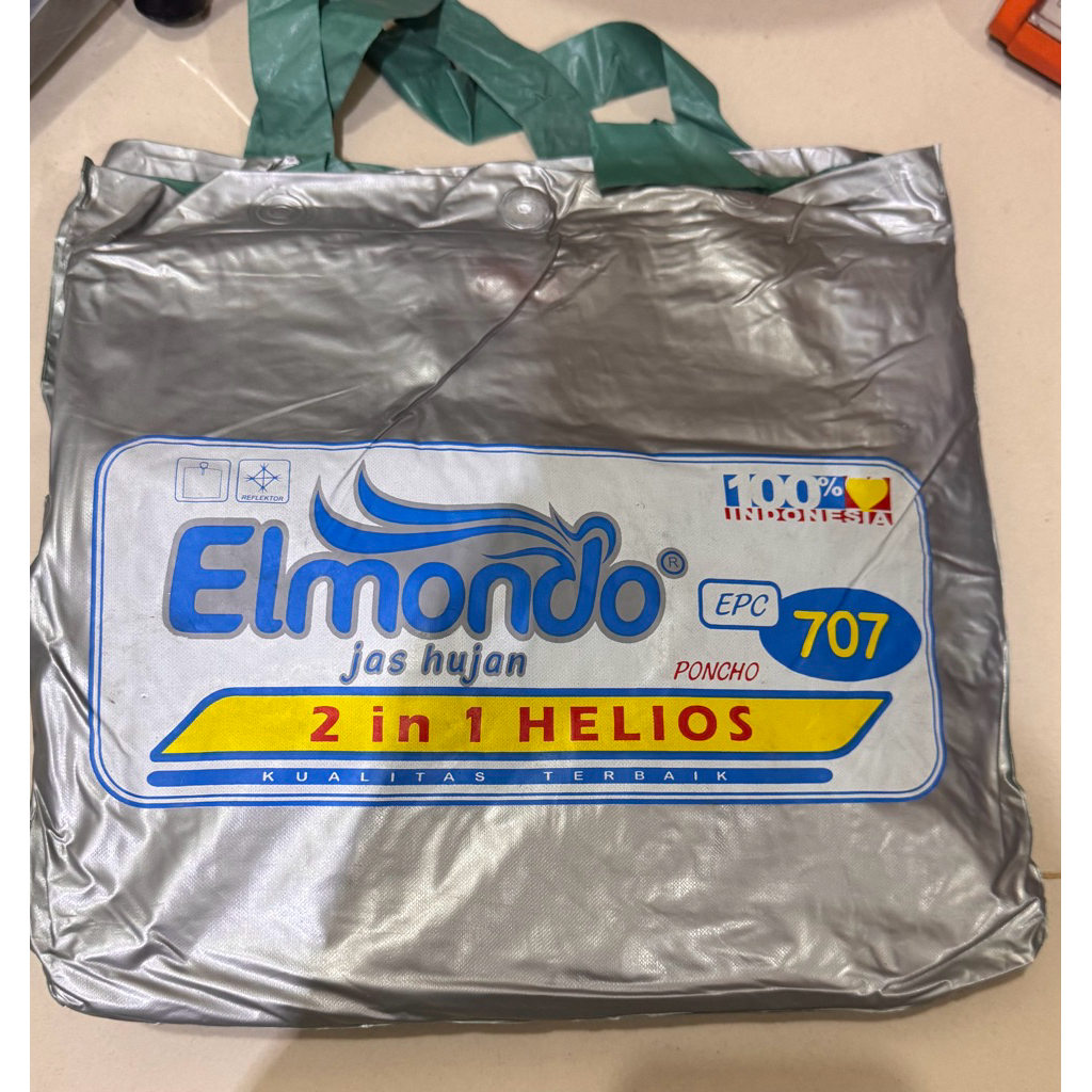Mantel Hujan Elmondo 2 kepala 2 in 1 Helios 707