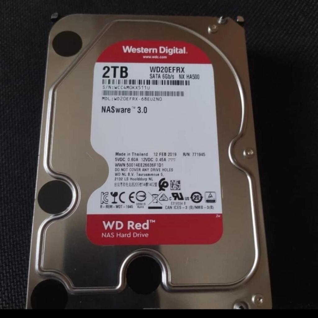 Hdd/Hardisk 3,5 internal 2TB WD RED SATA NASware 3.0 Server TERLARIS