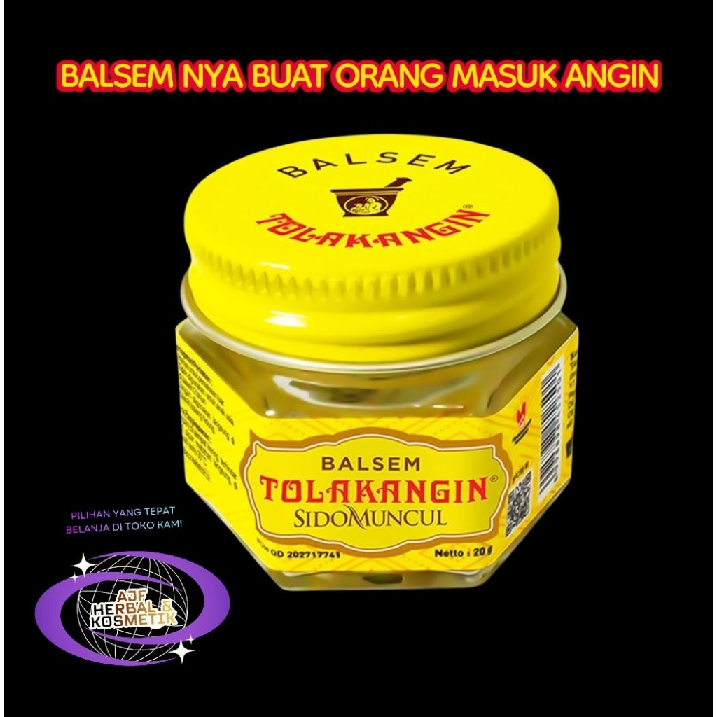 BALSEM TOLAK ANGIN Pot kaca @ 20 gr
