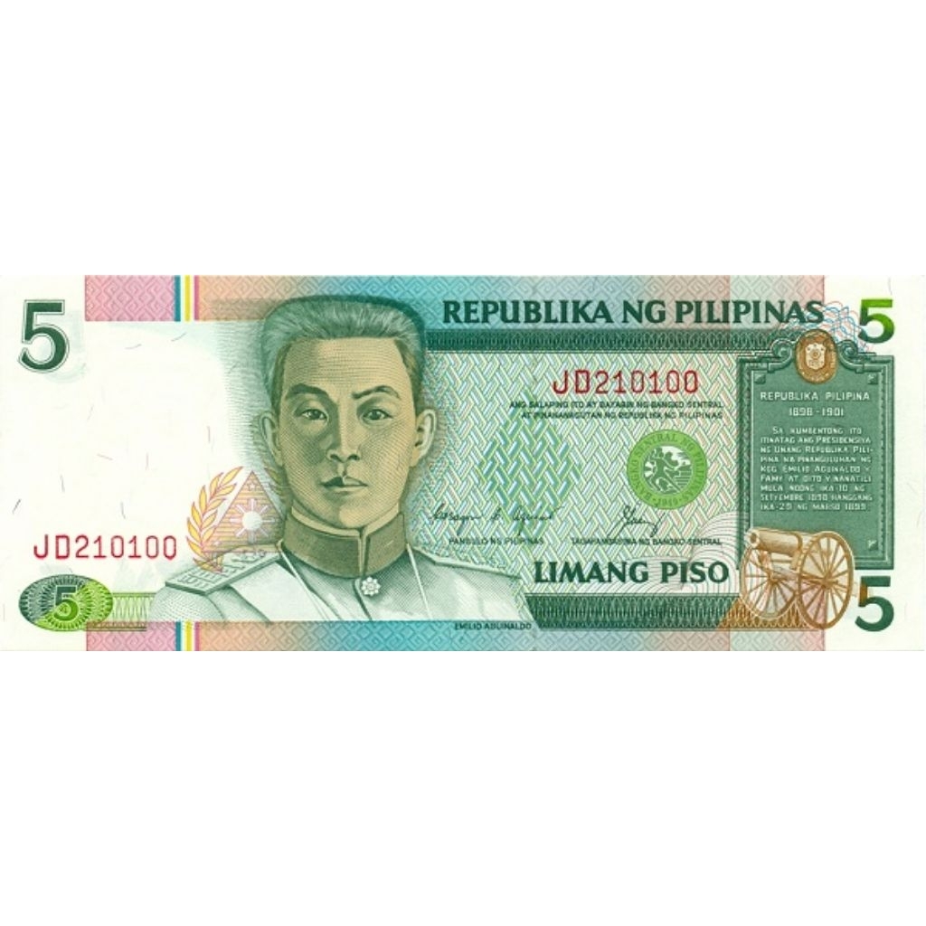 Uang Kuno Filipina 5peso AUNC untuk Mahar dan Koleksi Numismatik