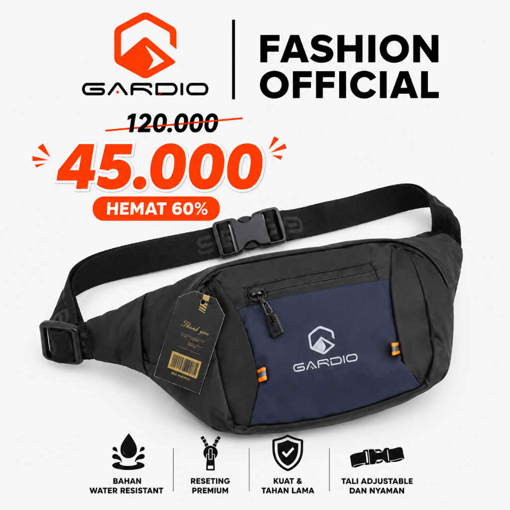 Gardio GR15, Tas Slempang anti air pria wanita