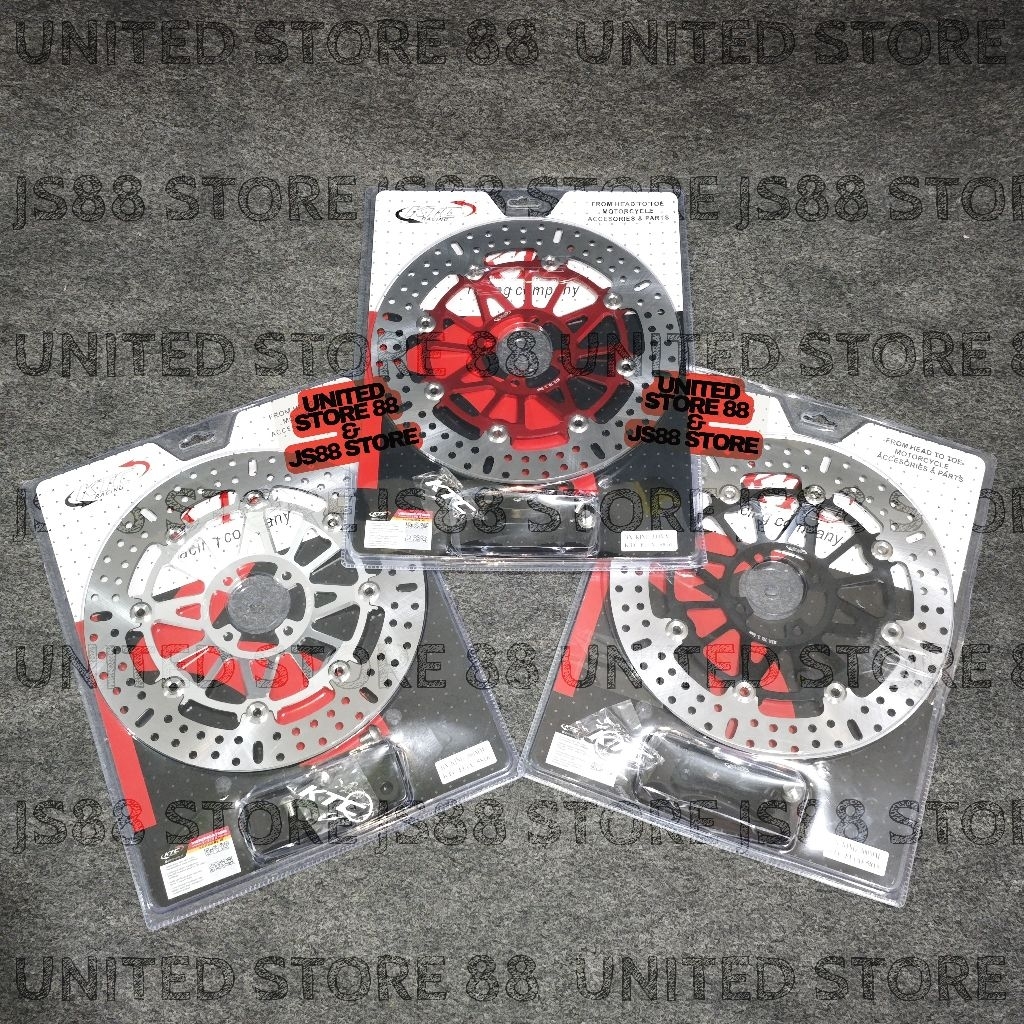 PIRINGAN DEPAN CAKRAM KTC RACING 300 MM RX KING CNC FLOATING BRAKE DISK DISC DISCBRAKE 300MM RXKING 