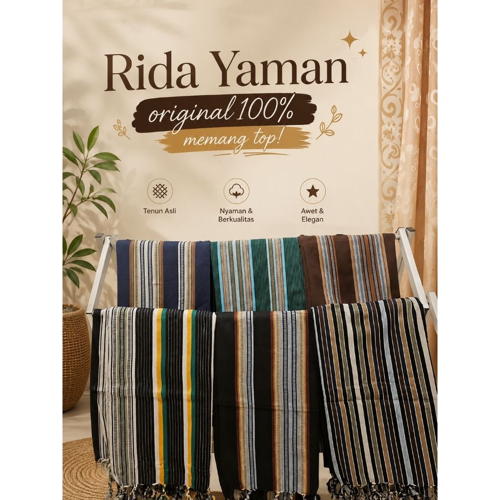 Rida Kasmiri & Rida Yaman 100% Asli Bahan Original, Tebal Dan Nyaman Di Pake