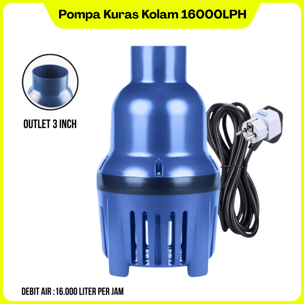 Pompa SOBO 16000 LPH Pompa Kolam Besar Kuras Air Kolam Genangan Pompa 115WAT