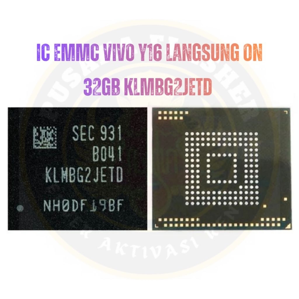 EMMC VIVO Y16 32GB LANGSUNG ON KLMBG2JETD