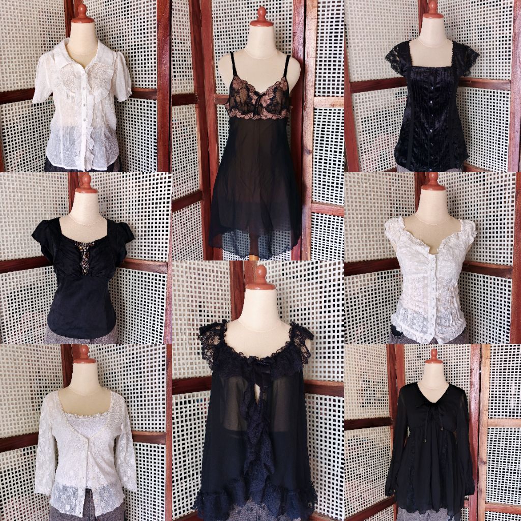 [UPDATED 28.06] BATCH 34-37 (+admin) | Y2K, 2000s, coquette, goth, morikei, fairy, fitted top, flora