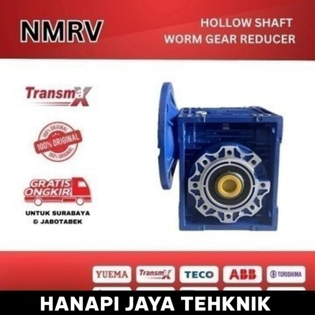 GEAR BOX NMRV-150 RASIO 7.5/100 TRANSMAX / WORM GEAR TMRV-150