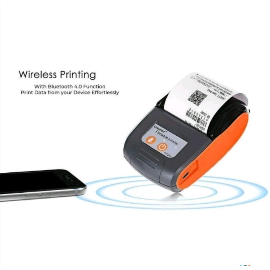 portable printer bluetooth mini portable printer merk GOOJPRT