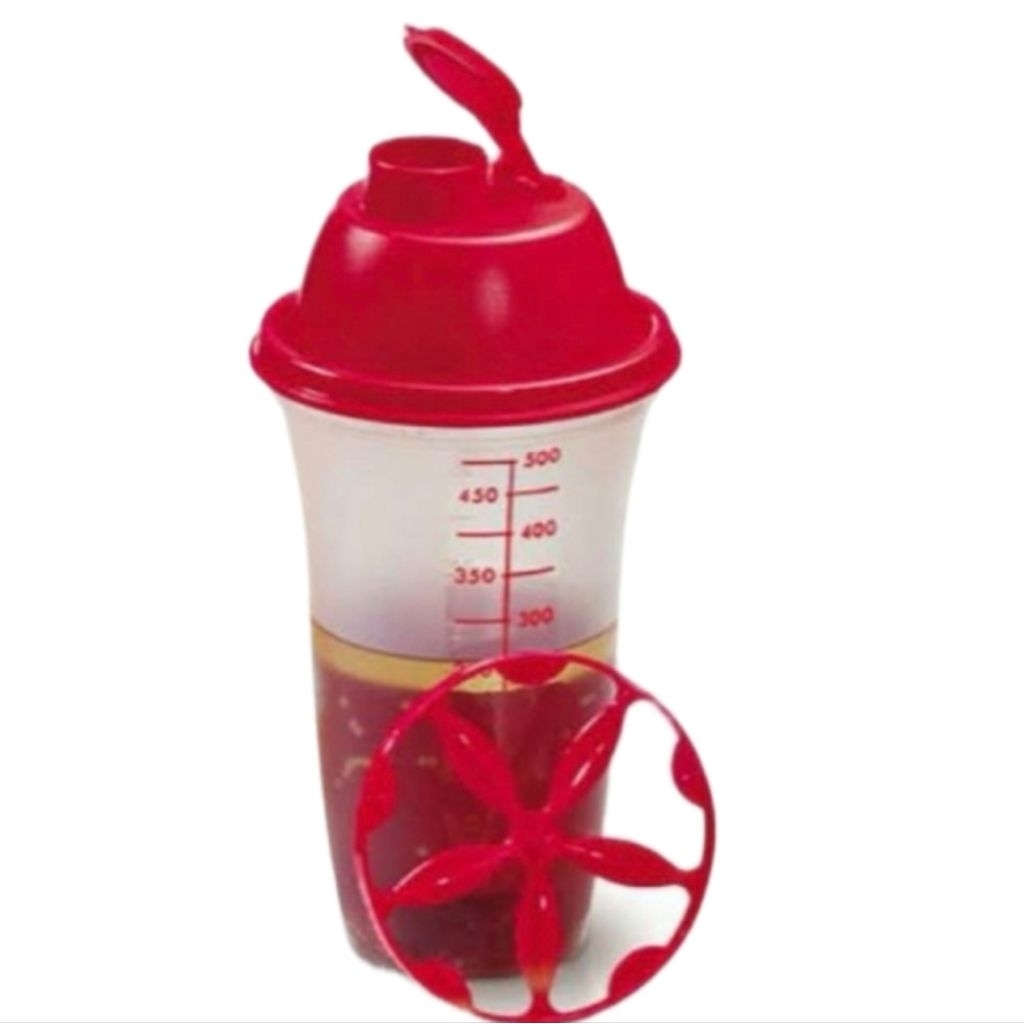 shaker botol quick shake Tupperware gelas ukur 500ml