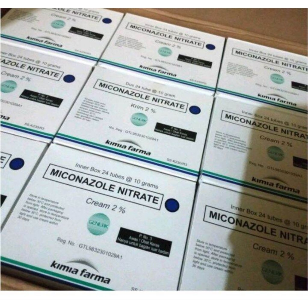 (1 box) Miconazole Salep 2% Kimia Farma isi 24pcs ED Maret 2029