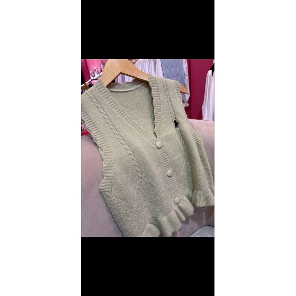 vest polo ralph tebal lembut new