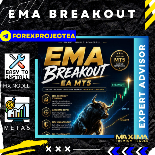 Expert Advisor EMA Breakout Meta5 Patch DLL, Robot Trading Emas H4, Breakout System