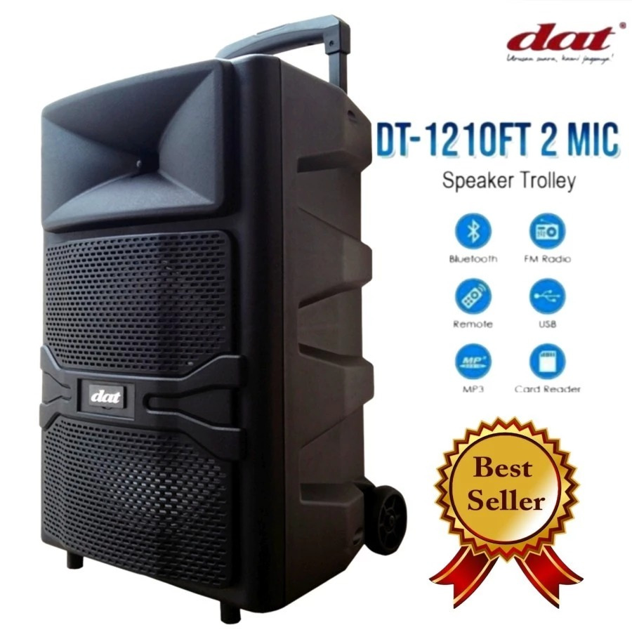 Speaker Portabel Wireless 12Inch DAT DT 1210FT