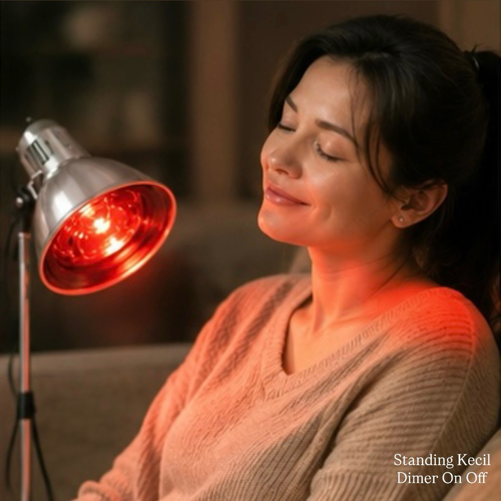 Lampu Infrared Fisioterapi Lamp Penghangat, Terapi Kesehatan 100 Watt