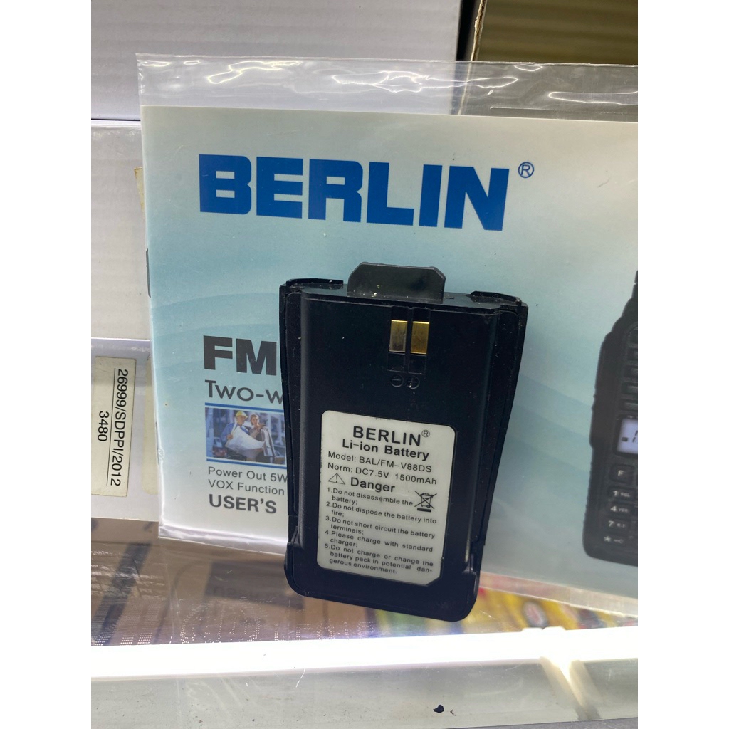 BATERAI BERLIN FM-88ds battery Berlin fm88ds