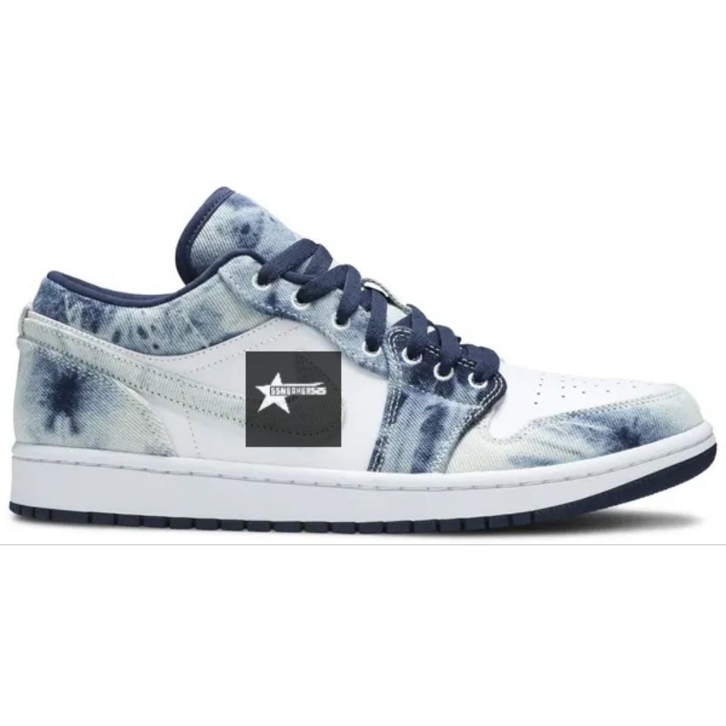 Sepatu AJ 1 Low Washed Denim