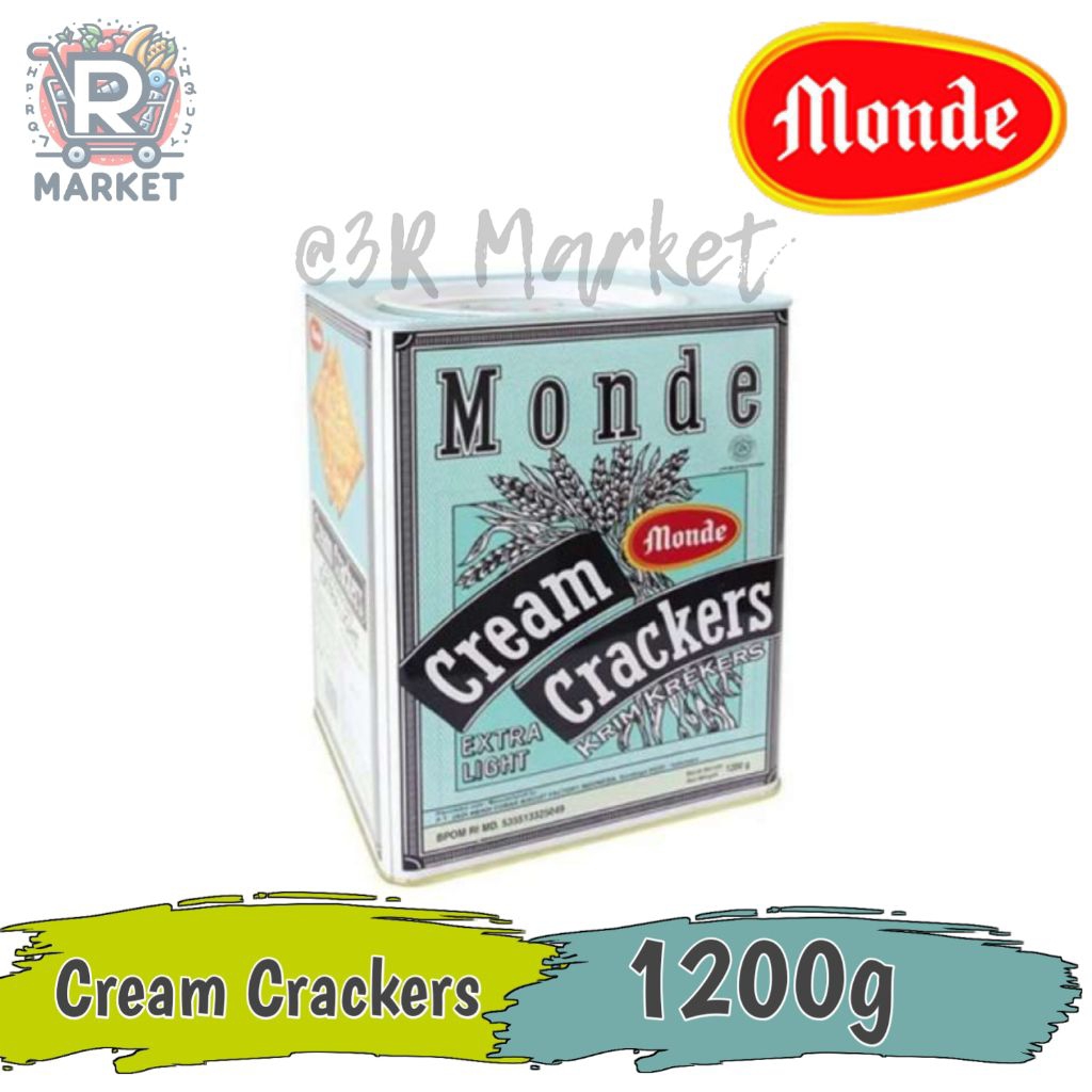 Monde Cream Crackers Premium Quality Kaleng Besar